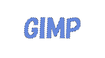 GIMP：色域選択を使い文字を範囲選択する